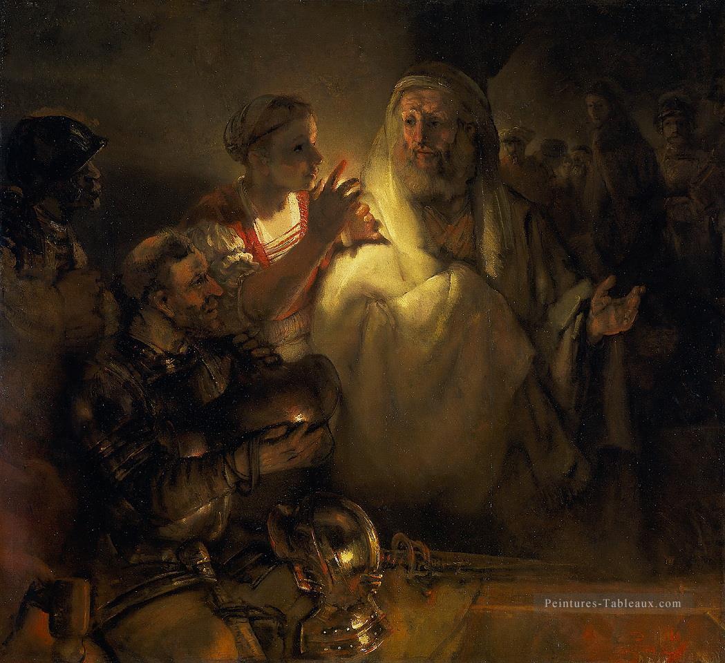 le démenti de Peter 1660 Rembrandt Peintures à l'huile